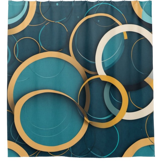 Teal and Gold Circles (Front)