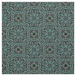 Teal and Grey Knit Pattern Fabric