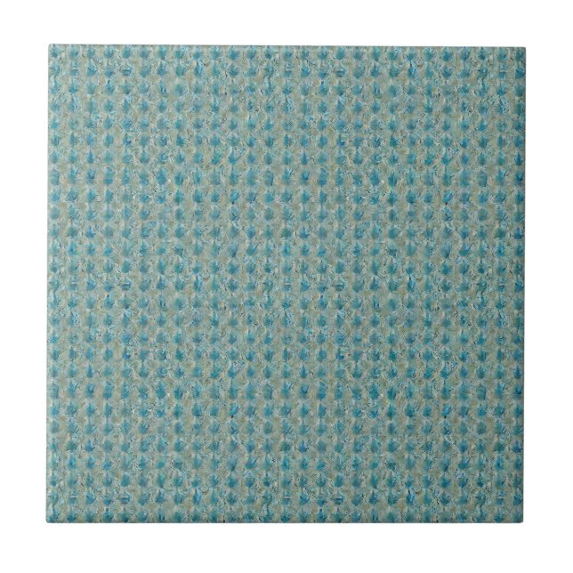 Teal and gris aesthetic modern  tile (Front)