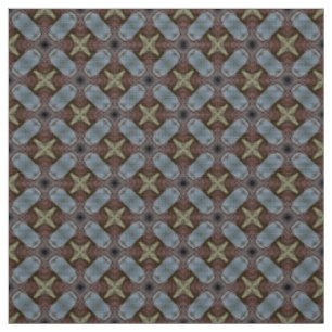 Teal and Olive Upholstery Fabric