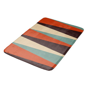 Teal and Orange   Bath Mat