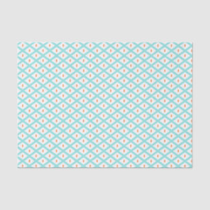 Teal and Orange Ethnic Tribal Ikat Pattern Tissue Paper