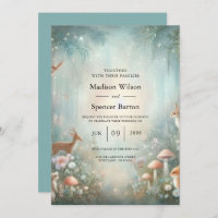 Teal and Peach Enchanted Forest Wedding