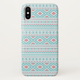 Teal and Pink Aztec Tribal Pattern Case-Mate iPhone Case
