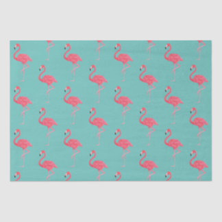 Teal and PInk Flamingo Wrapping Gift Tissue Paper