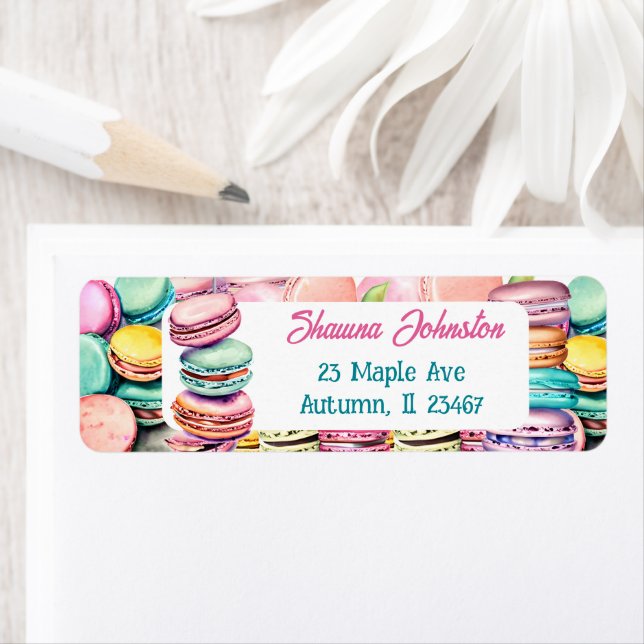 Teal and Pink Macaron Cookies (Insitu)