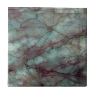 Teal and Purple Fluorite Marble Tile