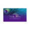 Teal and Purple Peacock Feathers Business Card