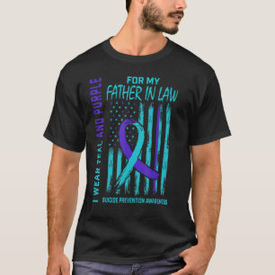 Teal and Purple Suicide Awareness Shirt Father In