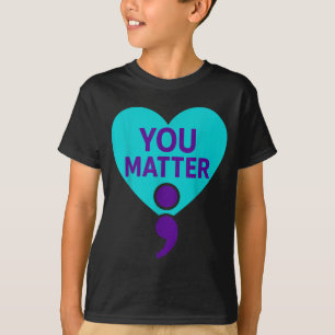 Teal And Purple Suicide Awareness Shirt You Semico