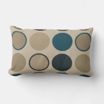 Teal and Toupe Circles 