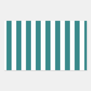 Teal and white candy stripes sticker