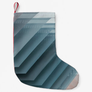 Teal and white digital wallpaper small christmas stocking
