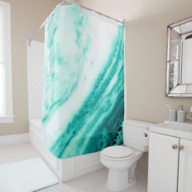 Teal and White Marble  (In Situ)