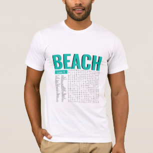 Teal And White T-Shirt