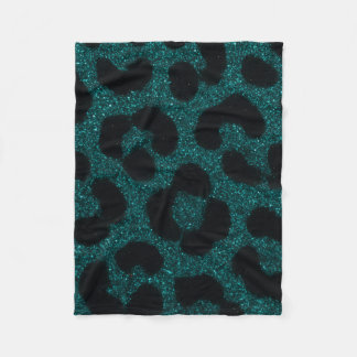 teal animal print blanket
