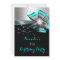 Teal Aqua Black Silver Bow Pearl Birthday Party