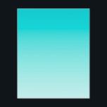 Teal aqua gradient flyer<br><div class="desc">Light aqua blue and teal gradient background.</div>