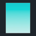 Teal aqua gradient flyer<br><div class="desc">Light aqua blue and teal gradient background.</div>