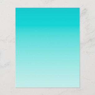 Teal aqua gradient flyer