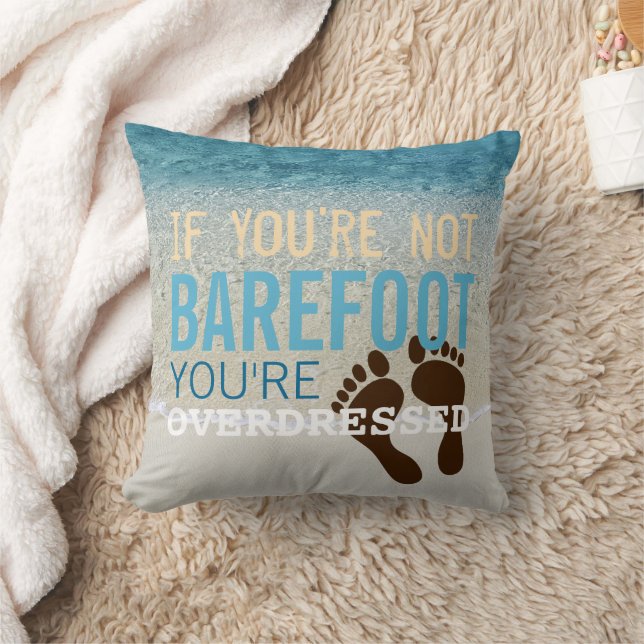 Teal Aqua Turquoise Blue Ocean Surf Waves Throw Pillow (Blanket)