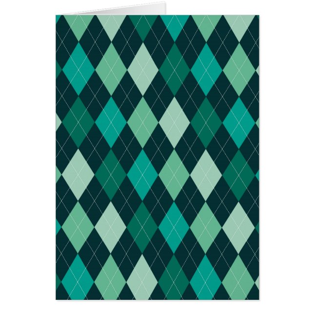 Teal argyle (Devant)