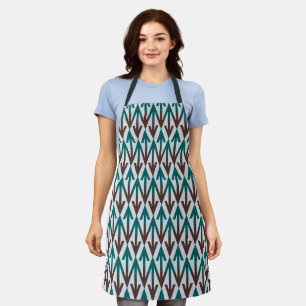 Teal Arrows Apron
