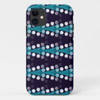 Teal  Arrows & White Dots pattern iPhone 5 Case