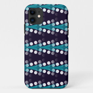 Teal Arrows & White Dots pattern iPhone 5 Case