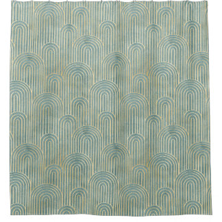 teal ,art deco, fan pattern,teal,gold,deco,metalli