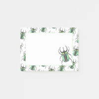 Teal Atlas Watercolor Beetle Love Bug