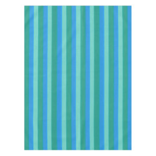 Teal atomique et nappe de rayures de turquoise