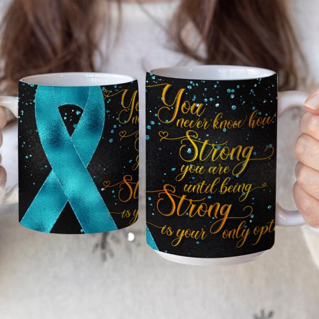 Teal Awareness Ribbon Mug Design (Creator Uploaded)