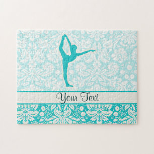 Teal Ballet Jigsaw Puzzle