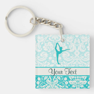 Teal Ballet Keychain