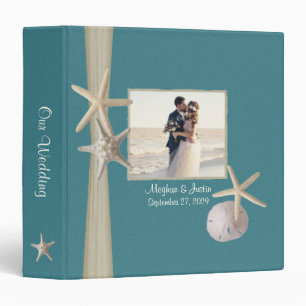 Teal Beach Starfish and Photos Binder