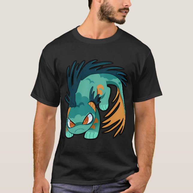 Teal Betta Fish T-Shirt (Front)