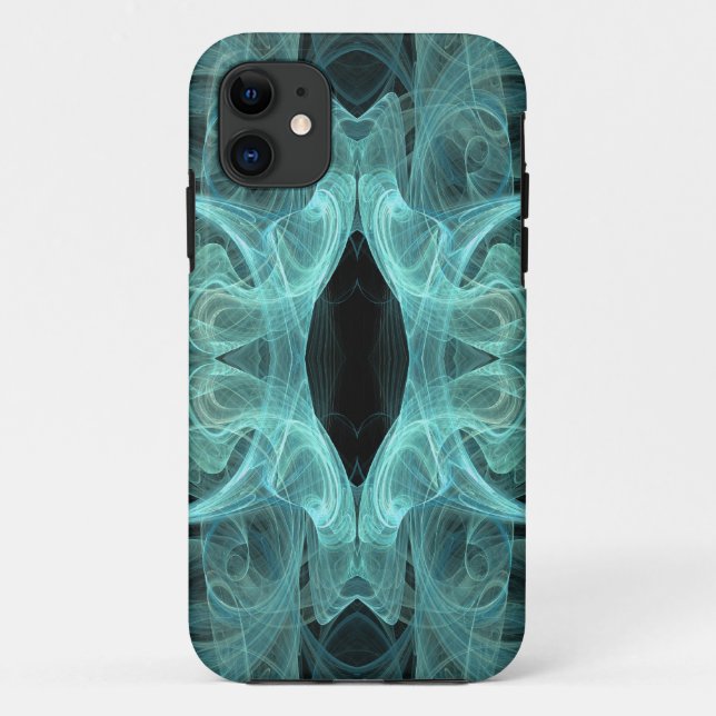 Teal & Black iPhone 5 Custom Case-Mate ID Case (Back)