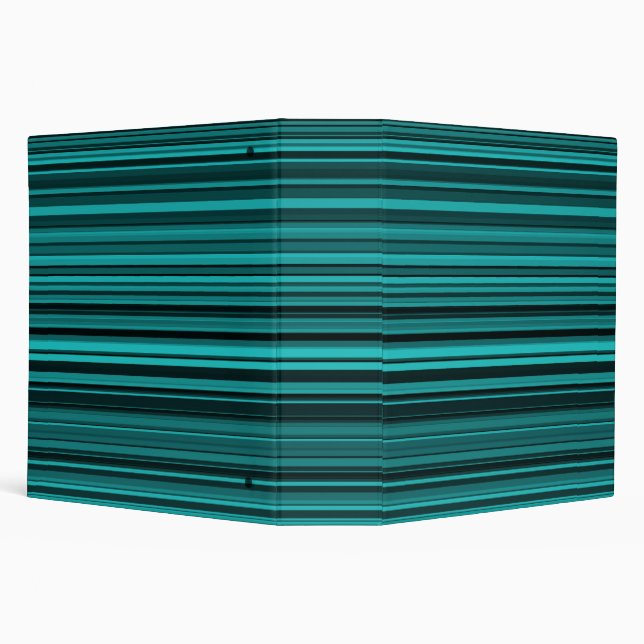 Teal Black Stripes Binder (Background)