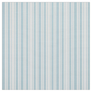 Teal Blue and White French Ticking Novelty Fabric