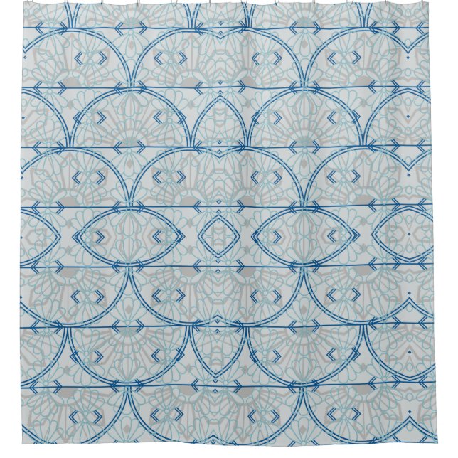 Teal Blue Arch with Grey  (Front)