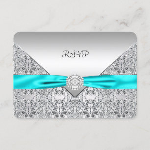 Teal Blue Argent RSVP