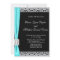 Teal Blue Black and Silver Wedding