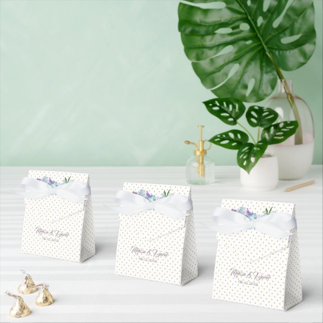 Teal Blue Bouquet Wedding Suite Reception Party Favor Box (Multiple)