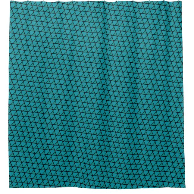 Teal Blue Funky Triangles (Front)