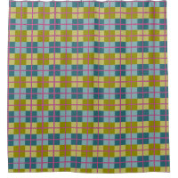 Teal Blue Gold Yellow Magenta Pattern