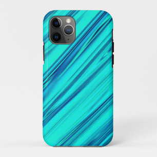 Teal Blue Green Ocean Wave Abstract Colourful Cute iPhone 11 Pro Case