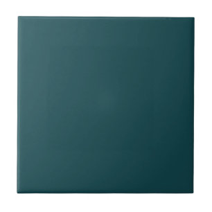 Teal Blue Green Solid Color Tile
