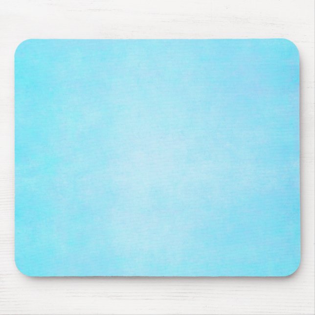 Teal Blue Light Watercolor Template Blank Mouse Pad (Front)