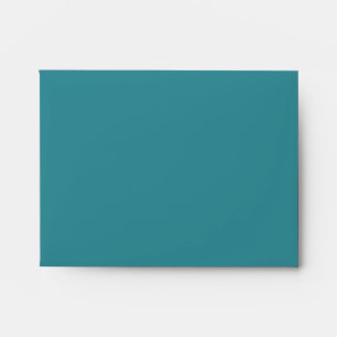 Teal Blue Linen RSVP Envelopes
